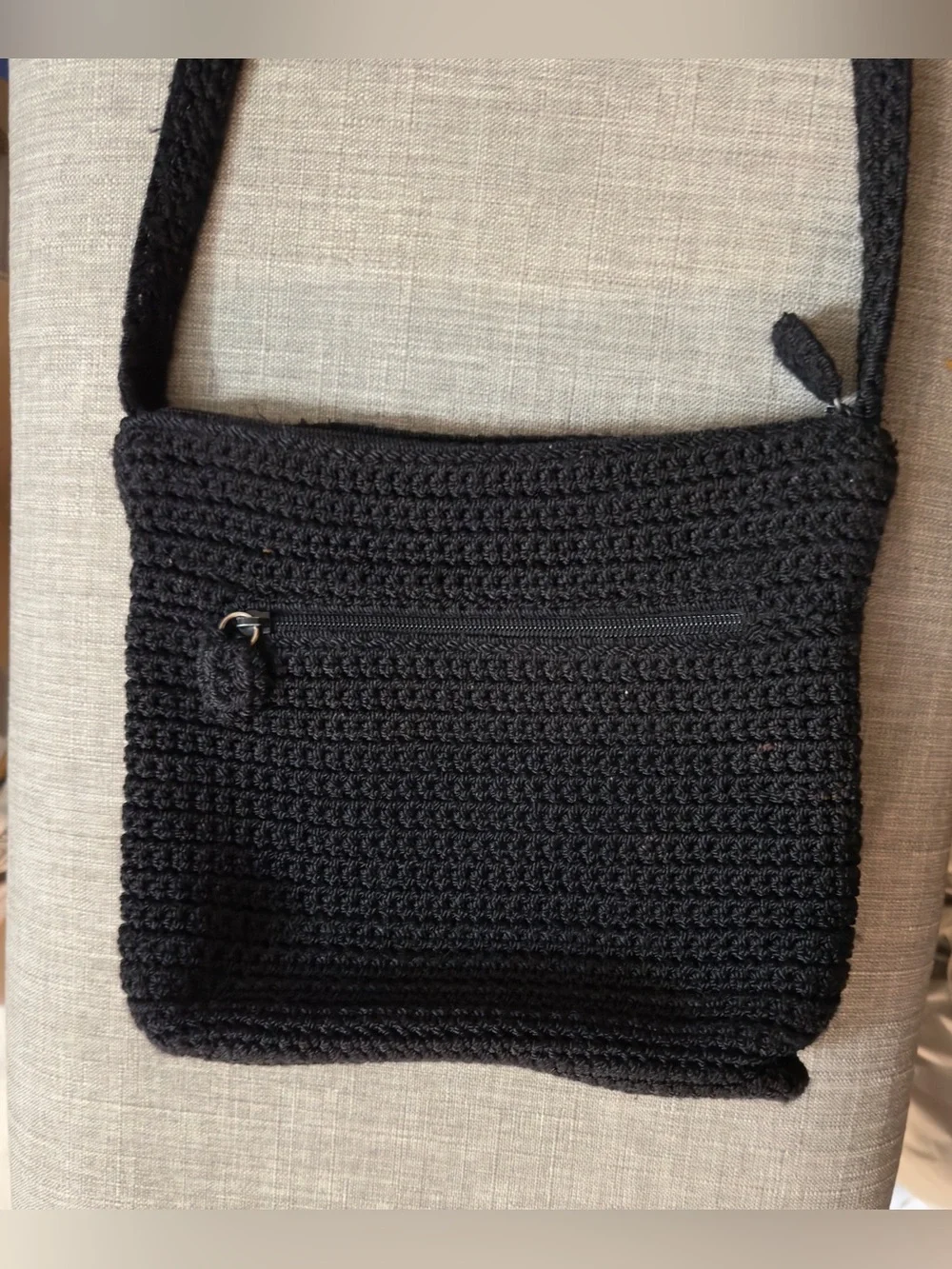 Y2K Liz Claiborne black purse boho style